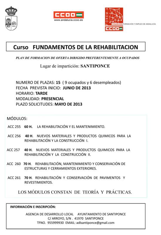 Curso Fundamentos de Rehabilitacion 25052013