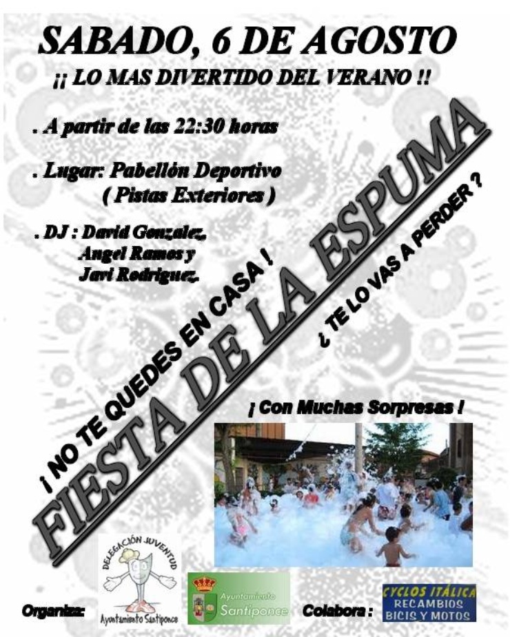 Publicidad Fiesta de la Espuma 2011