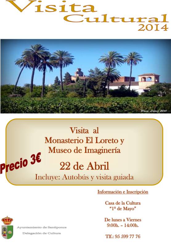 cartel visita monasterio el loreto 09042014