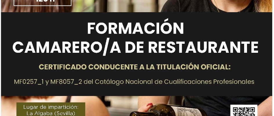 Camarero-a de Restaurante - Cualifica And  SANTIPONCE