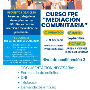 Cartel FPE Mediación Comunitaria