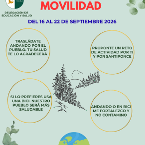 Cartel semana europea de la movilidad